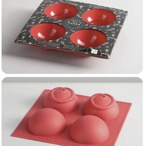Bennkai Mold Hot Chocolate Bomb Maker Silicone Swirl Spheres 2" Lot of 5 NEW